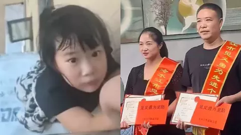 吴玉梅救坠楼女童