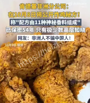 肯德基配方公开内幕