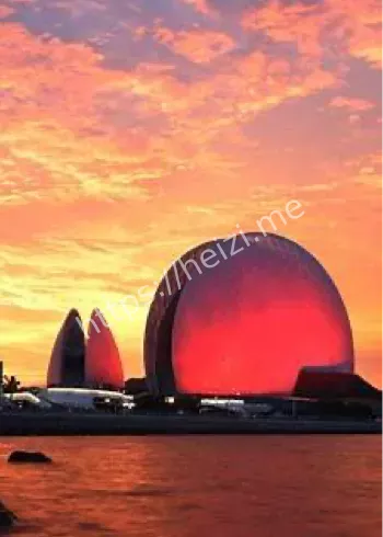 珠海台风晚霞双彩虹