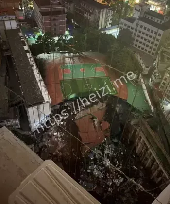 黑心开发商违规挖掘地下车库